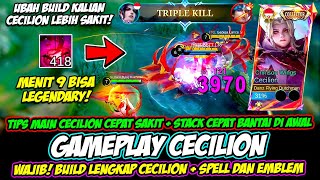 TIPS HERO CECILION CEPAT SAKIT + TRIK CECILION STACK CEPAT❗BUILD CECILION TERSAKIT❗GAMEPLAY CECILION