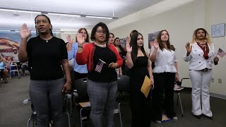 27 women take oath of allegiance and plan to vote