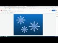 How to use Google Drawings to Make Snowflakes