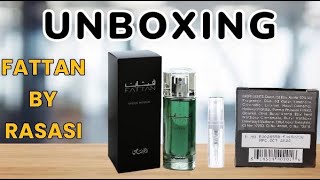 Rasasi Fattan | Unboxing \u0026 Decanting |