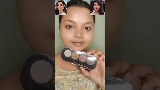 Deepika padukone vs Priyanka chopra inspired makeup look ✨❤️ #shorts #youtubeshorts #inspiredlook