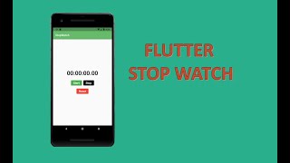 Flutter StopWatch | Speed Code 🔥