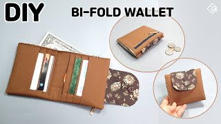 DIY BI-FOLD WALLET/ How to make a mini wallet/ Easy sewing tutorial [Tendersmile Handmade]