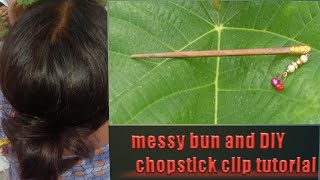 இனி style ah கொண்டை போடுங்கள் chopstick clip#stylish hair bun tutorial