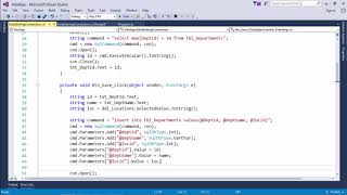ADO.NET - Parameterised Commands