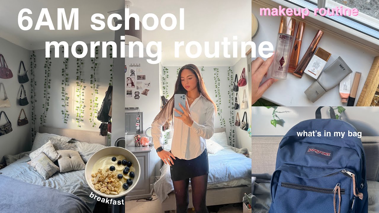 My 6am Realistic School Morning Routine Youtube