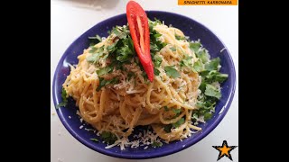 SPAGHETTI KARBONARA RECIPE.სპაგეტი კარბონარა.SPAGHETTI ALLA KARBONARA RICETTA ORIGINALE.CHEF GIGA