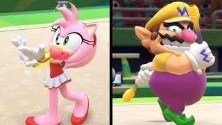 Mario & Sonic at the Rio 2016 Olympic Games (Wii U) - All Characters Gameplay (Rhythmic Gymnastics)