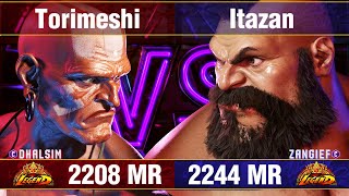 【スト6】鶏めし vs 板橋ザンギエフ (ダルシム vs ザンギエフ) SF6 Torimeshi vs Itazan (Dhalsim vs Zangief)