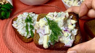 I DON'T EAT HERRING JUST LIKE THIS! I cook herring with sour cream! 2 appetizer recipes