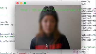 The interactive video with openFrameWorks (test video)