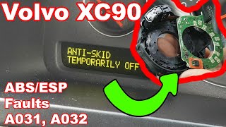 Volvo XC90 Anti-skid (ESP) warning... Fault finding and repair.