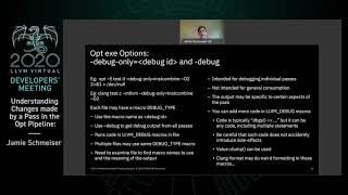 2020 LLVM Developers’ Meeting: “Understanding Changes made by a Pass in the Opt Pipeline”