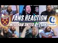 WEST HAM FANS REACTION TO 4-1 WIN AGAINST GENT | EUROPA LEAGUE