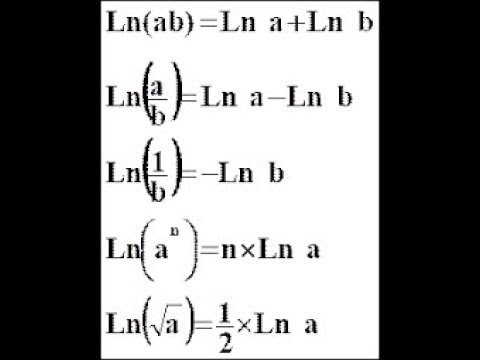 من أين جائت Ln(x^1/2)=2ln(x) - YouTube