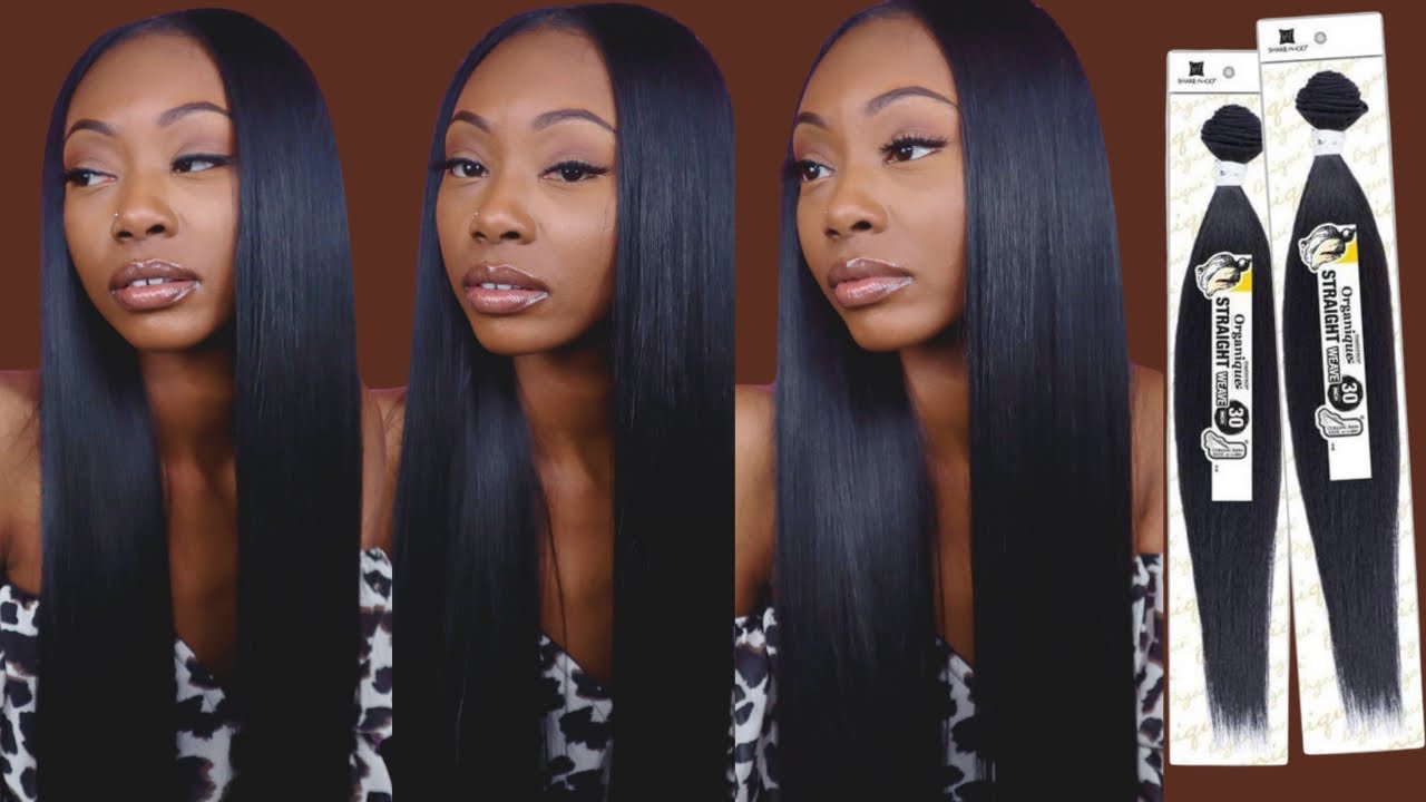 MIDDLE PART QUICK WEAVE WITH LEAVE OUT FT. Shake N Go Organique ...