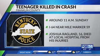 16-year-old boy killed in Franklin County I-64 crash