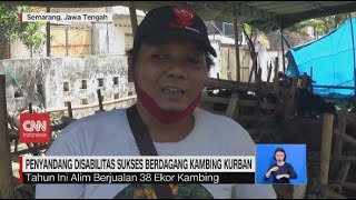 Penyandang Disabilitas Sukses Dagang Kambing Kurban