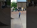 9 yr old kickflips 5 block at Woodward