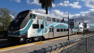 LA MetroLink: 1992 EMD F59PH/Hyundai Rotem MetroLink #857 at Downtown Perris Station