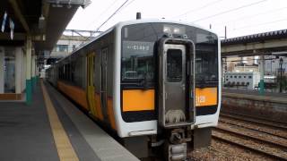 磐越西線228D　キハE120+キハ110　新津駅発車