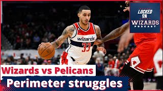 Kyle Kuzma drops 28 points but the Wizards fall to the Pelicans 110-98. Perimeter struggles.