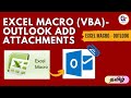 Excel macro to add attachments in outlook mail body -  #gokultech