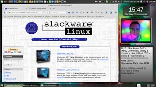 2016 - Slackware 14.2 - Intro, Download, Verify & Create a USB & DVD Install Disk - Video 1- Nov 27