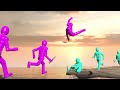 dynamic ai ragdolls fight in realistic simulations with active ragdoll physics