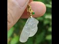 Milo Buddha Jadeite Jade 18k Gold Pendant