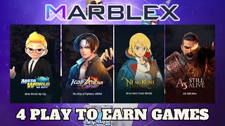 4 PLAY TO EARN GAMES IN MARBLEX ECOSYSTEM