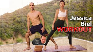 Jessica Biel Yoga Workout - Thursday 8-13-20
