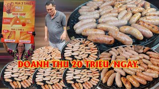 kHỦNG KHIẾP doanh thu 20 triệu ngày món lạp xưởng nướng trên đá đang hút khách tại sài gòn