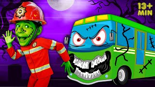 Wheels on the Zombie Bus + More | Nursery Rhymes & Kids Songs