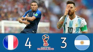 France 4-3 Argentina world cup 2018  Mbappe vs Messi عصام الشوالي 🔥🔥