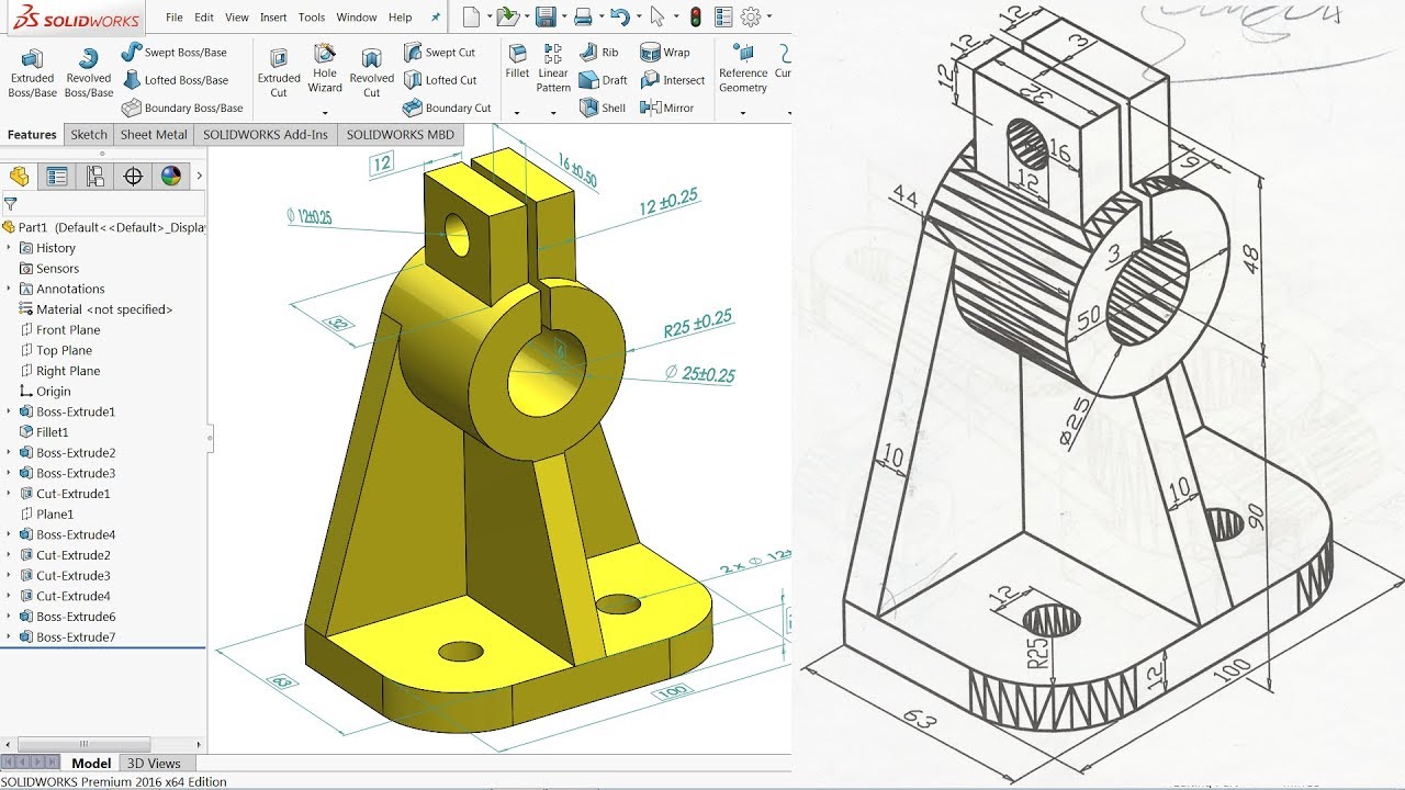 Solidworks Tutorial Exercise 130 Bank2home Solidworks Tutorial Exercise 130 Bank2home
