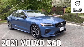 Bursting Blue Metallic 2021 Volvo S60 R-Design / Quick peek