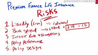 Premium Finance Life Insurance - Premium Finance Risks