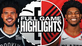 NETS at TRAIL BLAZERS | FULL GAME HIGHLIGHTS | January 14, 2025