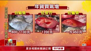 澎湃又新鮮！ 龜吼港湧人潮買年貨 「白鯧魚」買氣最旺