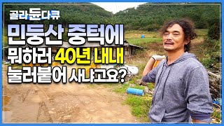 소를 방목하기 위해 부모님과 40여년전 내려온 민둥산 발구덕마을┃인적이라곤 찾아볼 수 없는이곳에, 40년째 눌러붙어 사는 이유┃한국기행┃#골라듄다큐