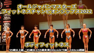 【オールジャパンマスターズ2022】ボディフィットネス（55歳以上級／ 45歳以上55歳未満160cm以下級・160cm超級）Tウォーキング