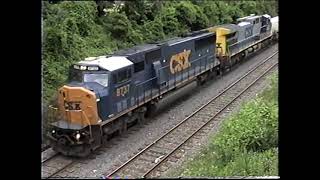 200307 01 CSX Trenton Line Bethlehem Branch SEPTA West Trenton AEM-7 double NS Morrisville Line