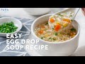 Resep Sup Telur Simple Cuma 3 Bahan | Easy Egg Drop Soup Recipe