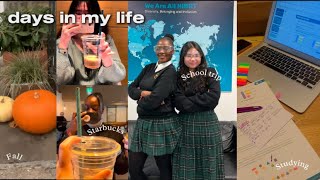 VLOG : Starbucks Study , Fall Vibes, Open Day at Uni,School trip, etc