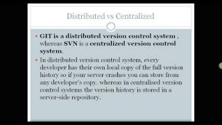 git vs svn - fundamental differences