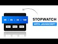 Create A Stopwatch Using Javascript | Step By Step Javascript Project
