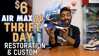 Vick Almighty Restores and Customizes a $6 Air Max 90 Thrift Story Find | Reshoevn8r