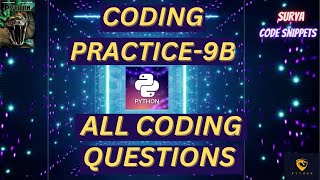 Coding practice-9b | | CCBP | NxtWave CCBP 4.0 |Python Coding | Python