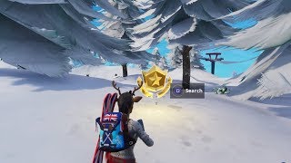 fortnite battle royale search between three ski lodges location season 7 challenges - ski lodges in fortnite location